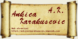 Ankica Karakušević vizit kartica